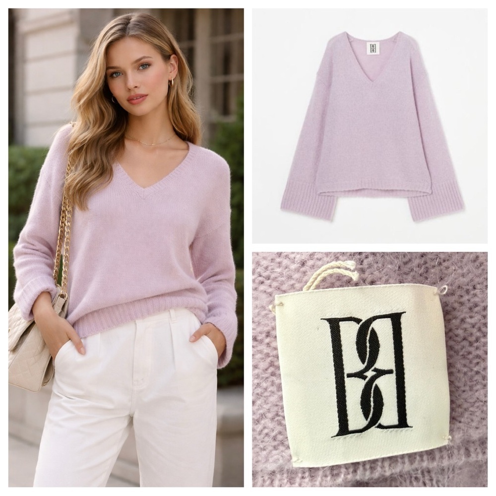 By Malene Birger Cimone Mohair Drop Shoulder Sweater Size XL 23861